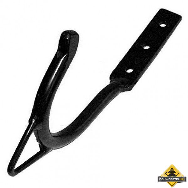 Veiligheids- & Ladderhaak aisi RVS 316 tbv leien, ZWART