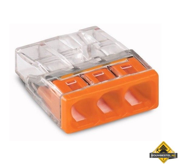 Wago Lasklem 3-voudig Mini 2 x 0.5 tot 2.5mm2
