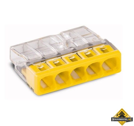 Wago Lasklem 5-voudig Mini 5 x 0.5 tot 2.5mm2