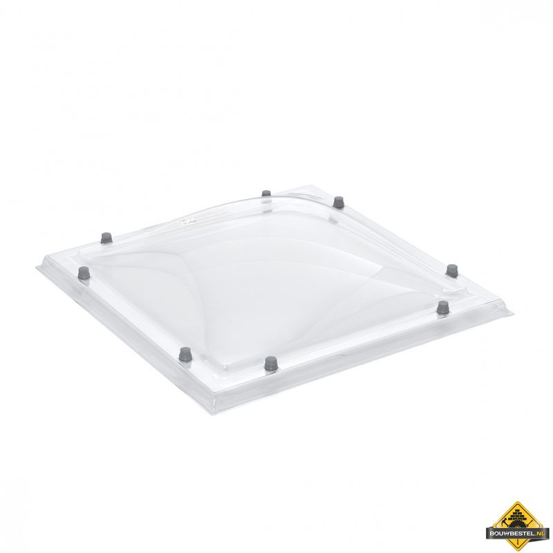 Lichtkoepel 40x40cm 3-wandig pc/ac/ac Glashelder Bolvormig (TIJDELIJK NIET LEVERBAAR)
