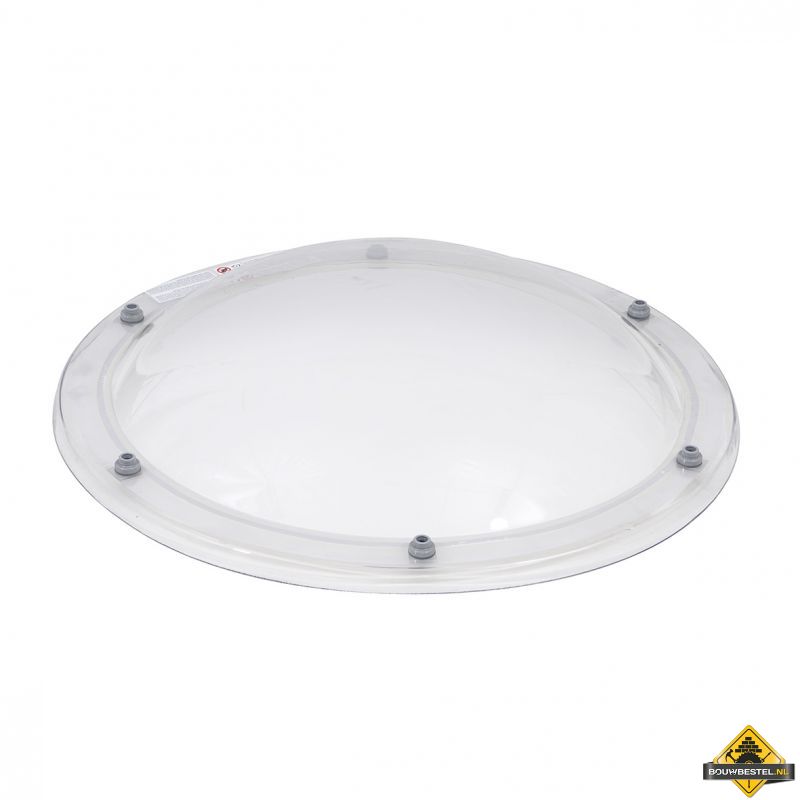 Lichtkoepel 200cm 2-Wandig PC/PC Glashelder Bolvormig (TIJDELIJK NIET LEVERBAAR)