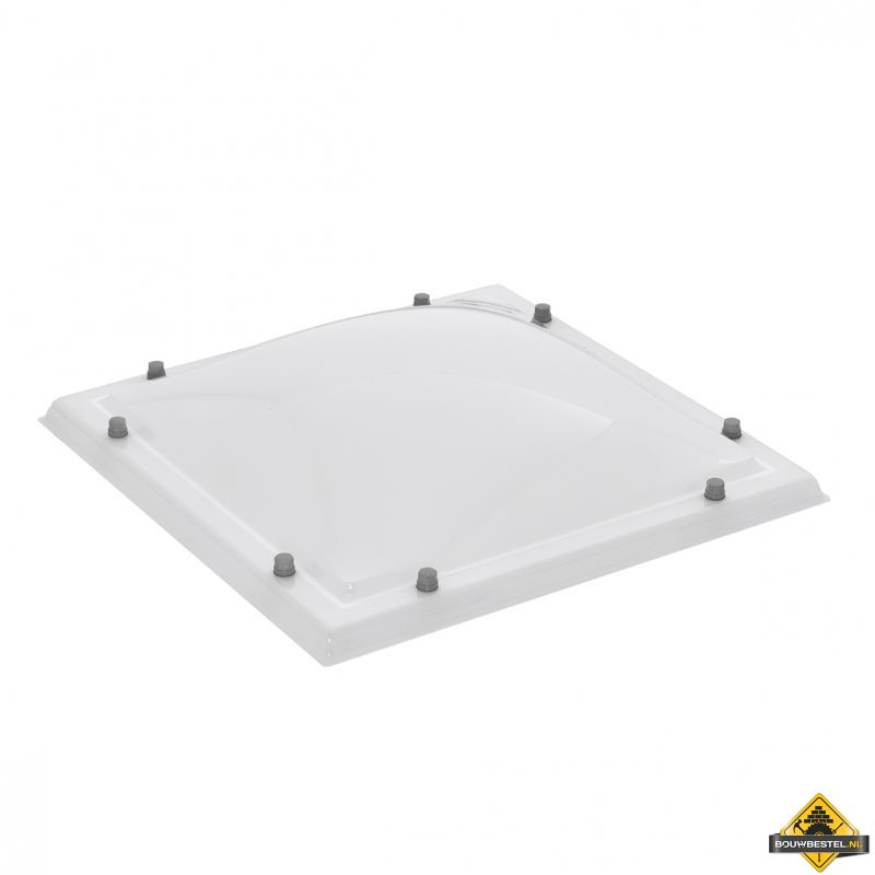 Lichtkoepel 100x100cm 3-wandig pc/ac/ac Opaal Bolvormig (TIJDELIJK NIET LEVERBAAR)