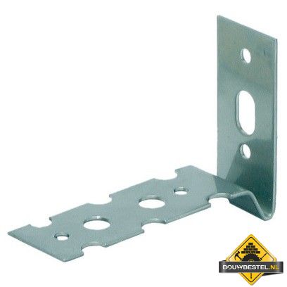 Lijmbouwmuuranker Dilaterend 50x73mm 22X1.25 RVS A4 - 10 stuks