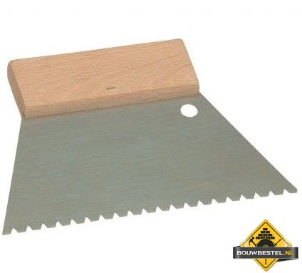Lijmkam SUPER PROF getand houten greep 180 mm fijn