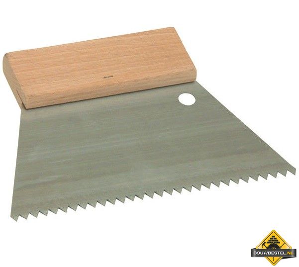 Lijmkam SUPER PROF getand houten greep 180 mm spits