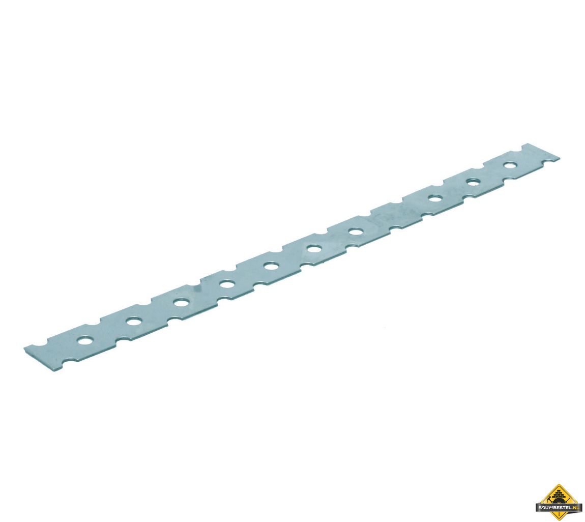 GB Lijmkoppelstrip 300x22x0.7 mm staal verzinkt per 250