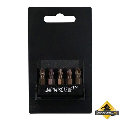 Schroefbit | Magna-isotemp PH3 | 5 stuks | 25mm | Phillips | Super Prof