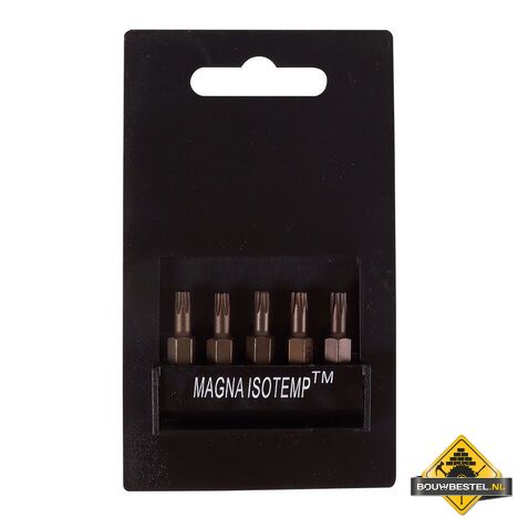 Schroefbit | Magna-isotemp T30 | 5 stuks | 25mm | Torx | Super Prof