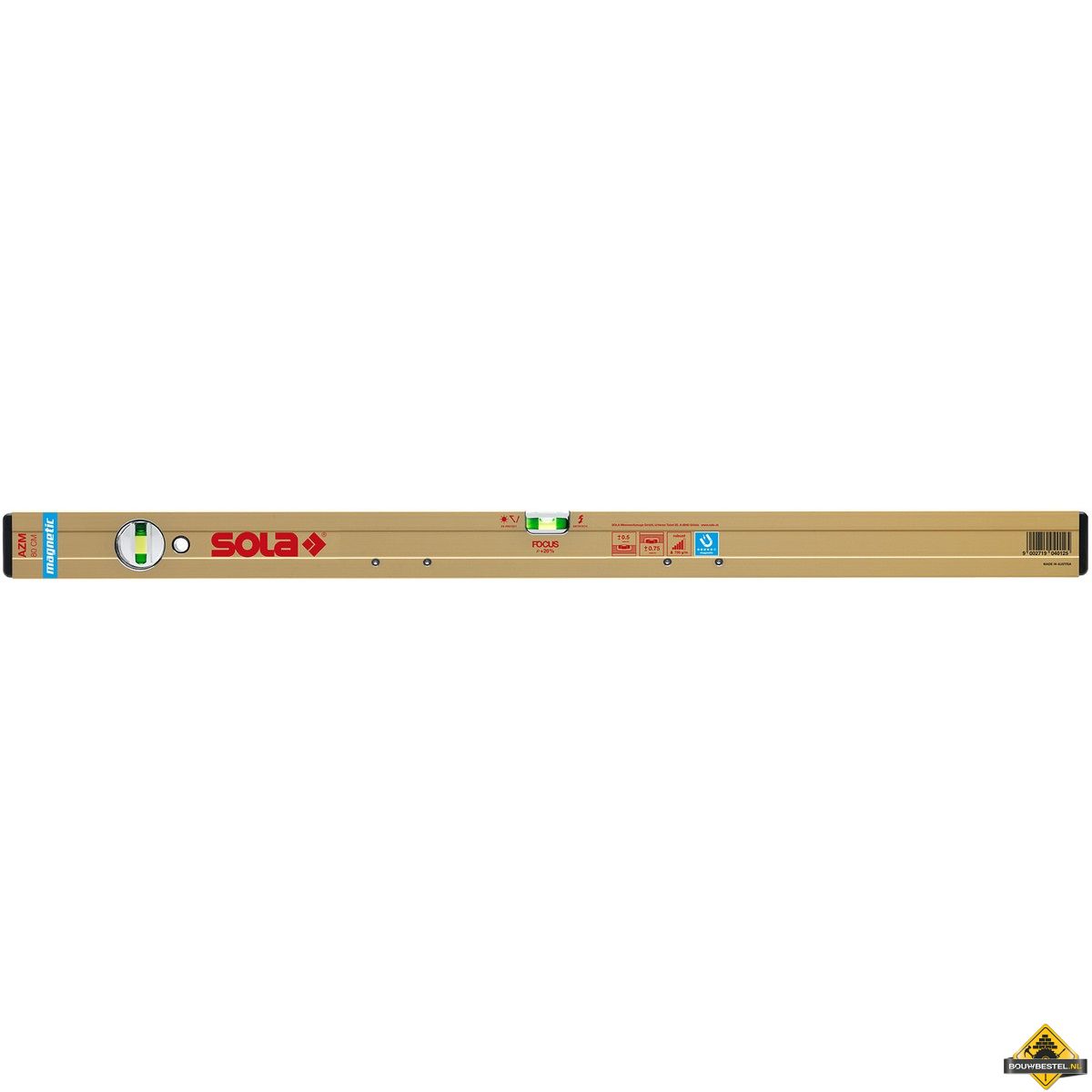 Magneetwaterpas aluminium SOLA AZM 200 cm