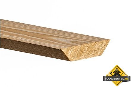 Vuren c mastiekschroot FSC 22x100 mm 450 cm