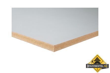MDF interieurplaat prime gegrond 3050 x 1220 mm 0,9 cm PEFC