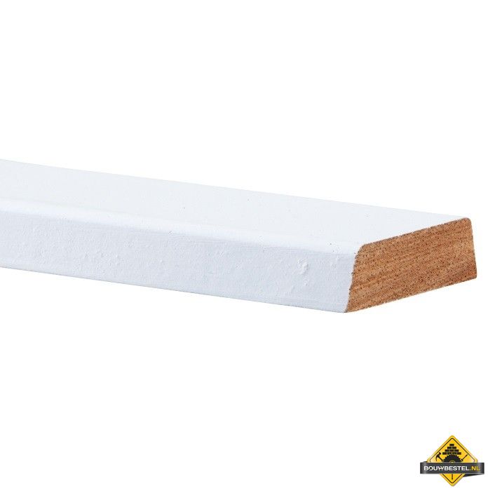Vuren koplat / architraaf 12x45 schuin zz gegrond 490 lang