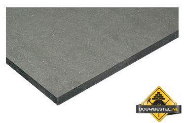 MDF plaat 18mm zwart PEFC 122 x 244 cm