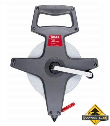 Landmeter staal SOLA Pacer PR 100mx13mm. ABS-kunststof