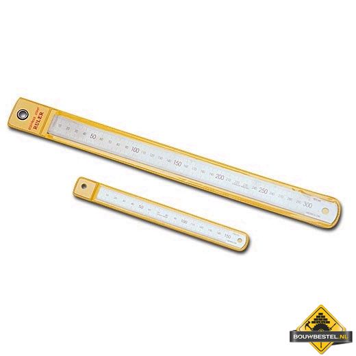 Memolon geharde RVS liniaal - 150 mm