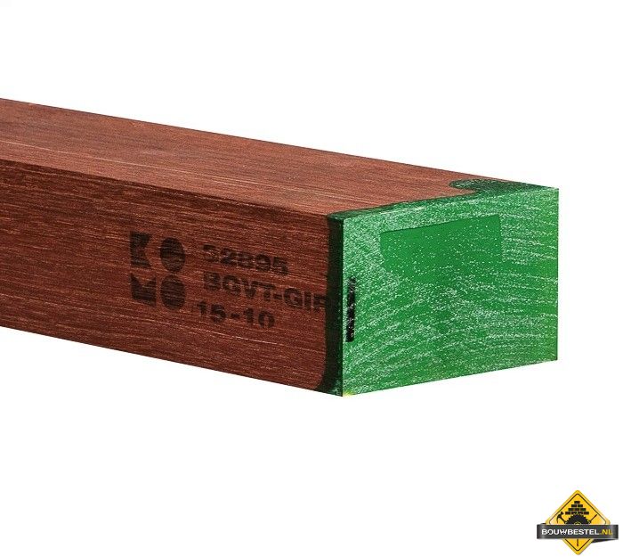 Meranti balk (gevingerlast) komo mr 70x96x5900 (5.90 meter) (INFORMEER NAAR DE LEVERTIJD)