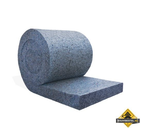 Metisse Isolatie Rol RRT 100mm - 60cm breed - 4 meter - 2.4 m2 - Rd 2.55 (Verpakt per 2 rollen totaal 4.8m2)