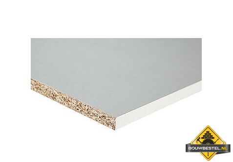 Meubelpaneel 2500x400x18mm Spaanplaat Wit