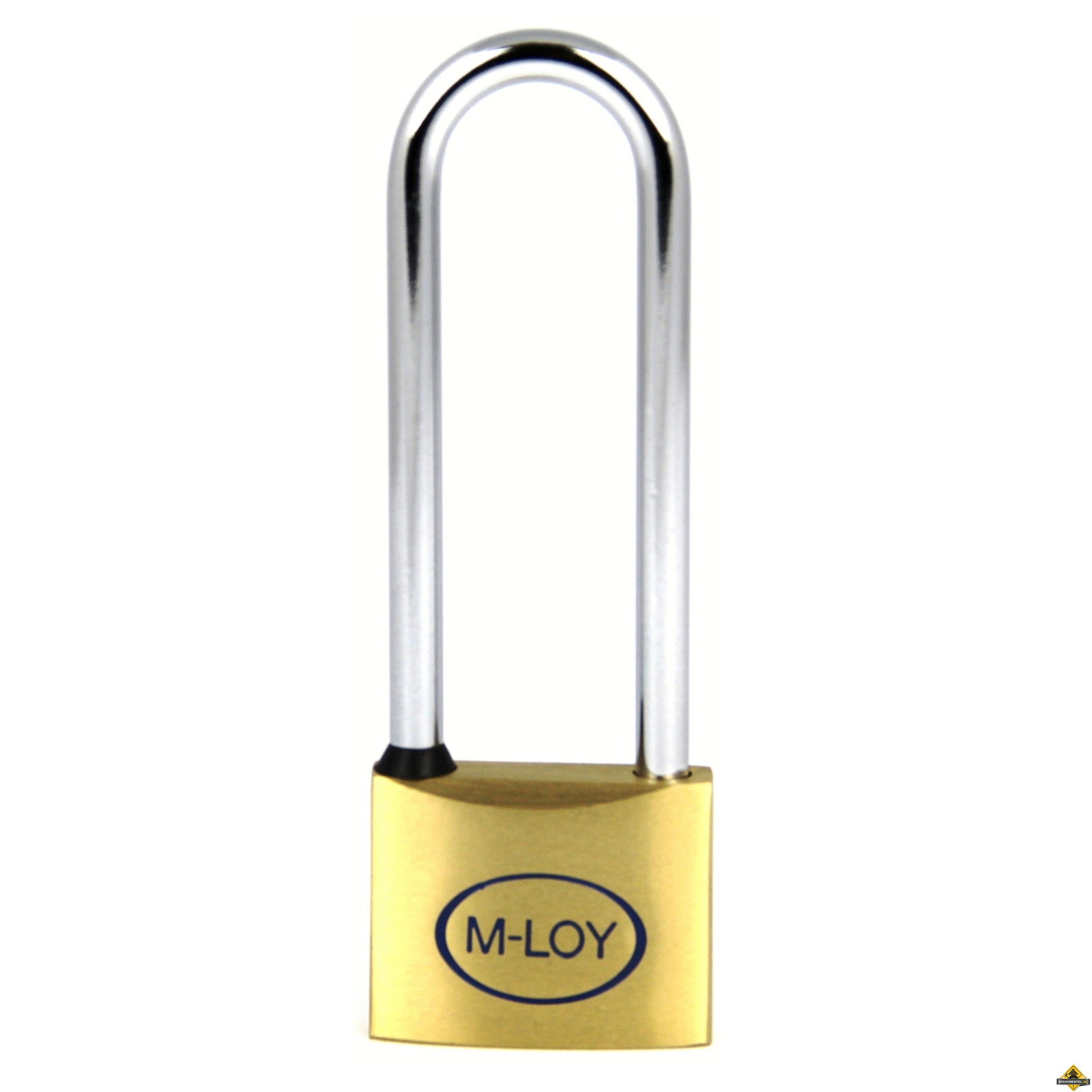 M-LOY messing hangslot met hoge beugel gelijksluitend - 40 mm (beugel: 6 x 60 x 22 mm)