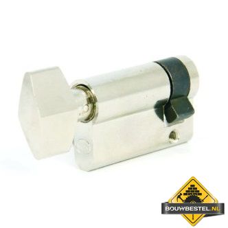 M-LOY messing vernikkelde halve knopcilinder - 10 - 30 mm