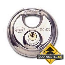 M-LOY RVS discushangslot verschillend sluitend - 70 mm