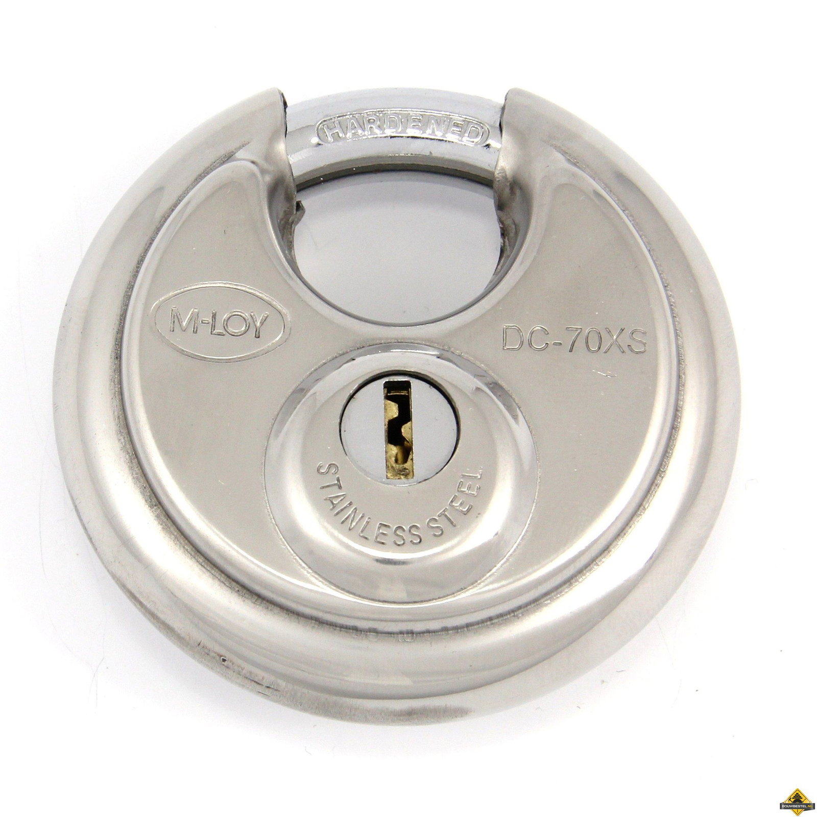 M-LOY RVS discushangslot XS gelijksluitend - 70 mm