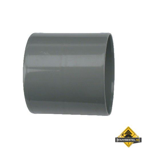 Wavin Wadal Pvc lijmmof 50mm grijs 3100005000