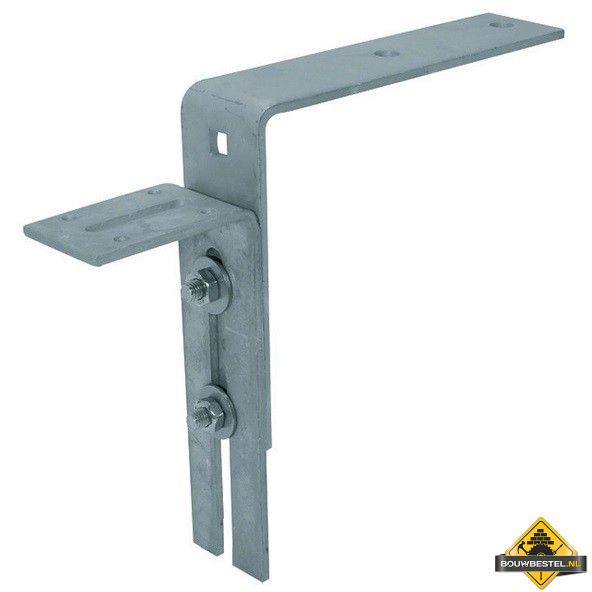 Kozijnstelbeugel / Kozijnstelhoek Type C 95X180mm 60X6 Verzinkt band - per stuk