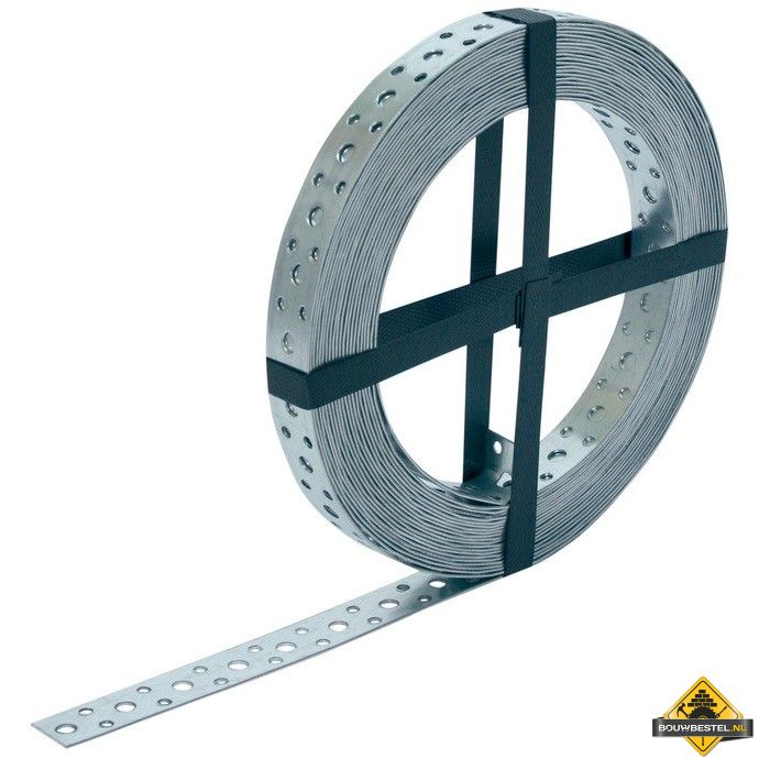 Montagestrip / Windverband 8 meter 40X2mm Sendzimir verzinkt - per stuk