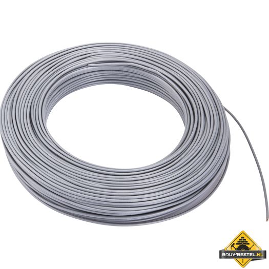 Montagesnoer Eca H07V-K Eca 6,0 mm2 grijs | 100 meter