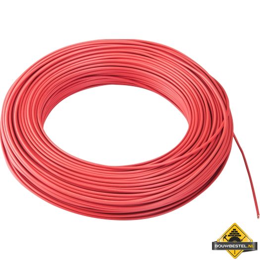 Montagesnoer Eca H07V-K Eca 1,5 mm2 rood | 100 meter