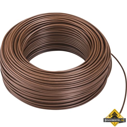 Montagesnoer Eca H07V-K Eca 4,0 mm2 bruin | 100 meter