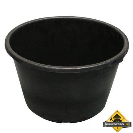 Mortelkuip 35 liter zwart diameter 400 mm H= 400 mm