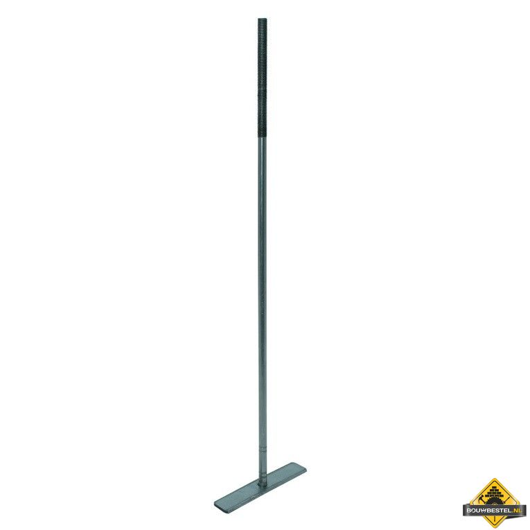 Muurplaatanker M12X500mm met plaat 150mm Verzinkt draad - per stuk