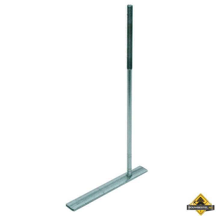 Muurplaatanker M12 500mm Plaat: 225mm Verzinkt draad - 5 stuks