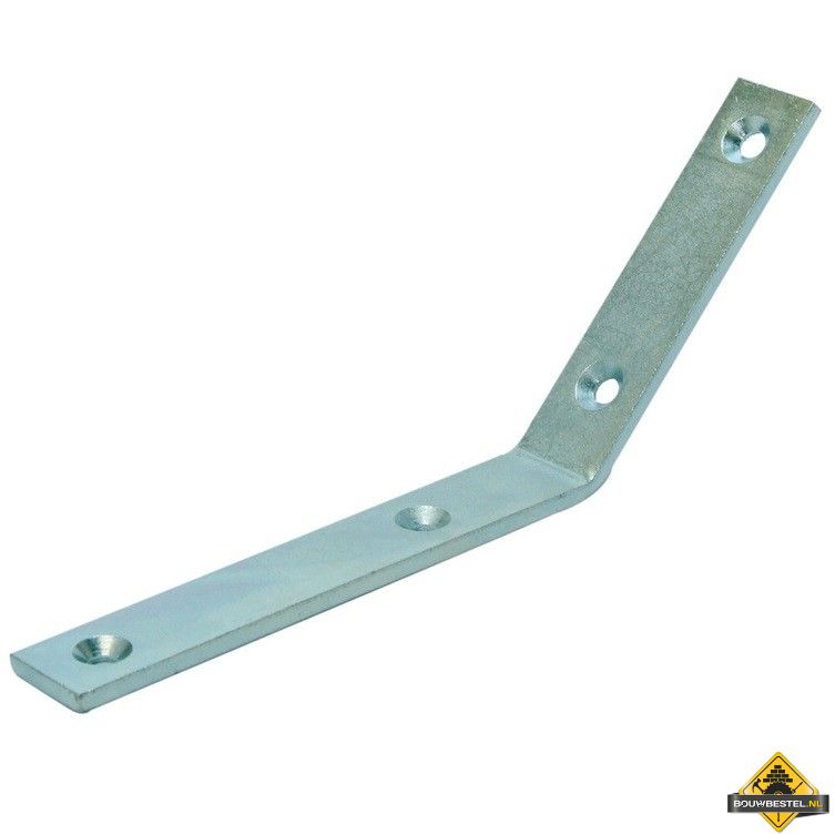 Neusijzer Schuin (45 graden) 100x150mm 25x5 Electrolytisch verzinkt - per stuk