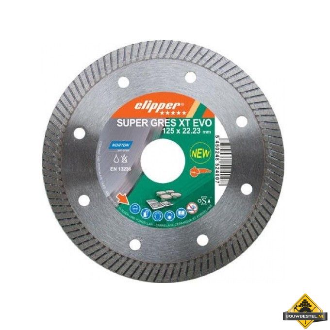 Norton diamantschijf 125x1.4x10mm 22.23 supergres xt