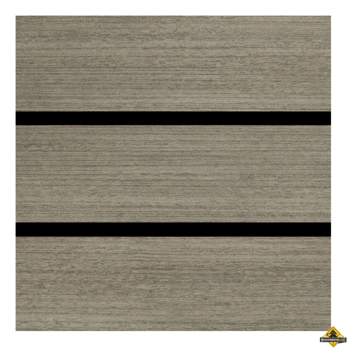Novalit Dubbel Rondkant 200mm - Anteak Twinlook - 600cm