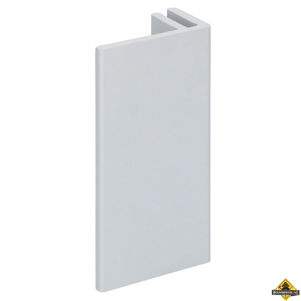 Eindprofiel 45mm Novicell voor basis aluminium eindprofiel Eifel grijs 600 cm