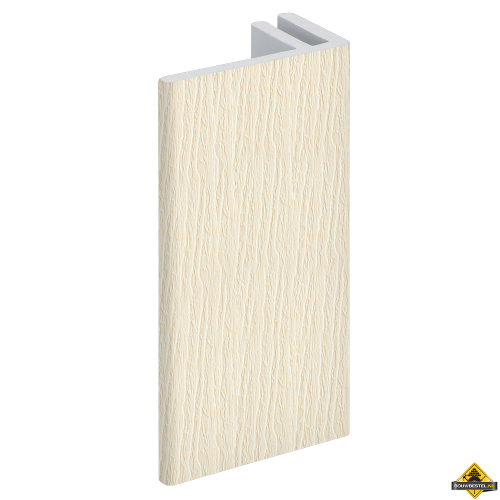 Eindprofiel 45mm Novicell voor basis aluminium eindprofiel Savanne crème 600 cm