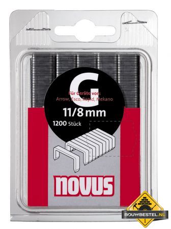 Novus vlakdraad nieten G 11 6 mm. 1200 st.