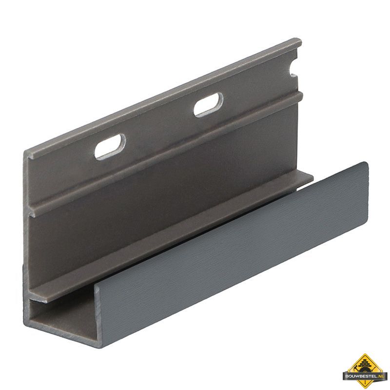 Omrandingsprofiel met ontwatering Keralit Basaltgrijs - Classic (bestelnr. 2809)