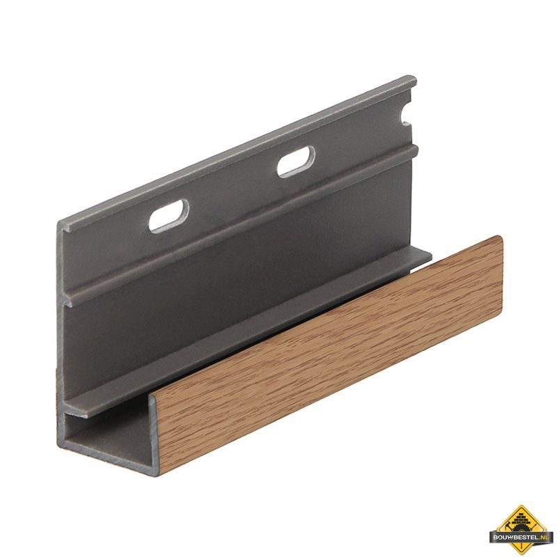 Omrandingsprofiel met ontwatering Keralit Licht eiken - Classic (bestelnr. 2809)