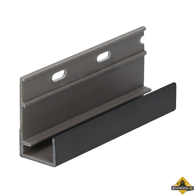 Omrandingsprofiel met ontwatering Keralit Nightblack - Pure (bestelnr. 2809)