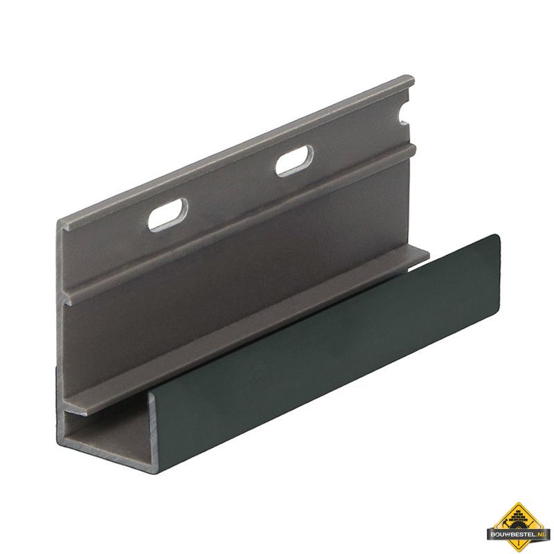 Omrandingsprofiel met ontwatering Keralit Timbergreen - Pure (bestelnr. 2809)