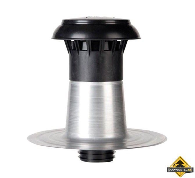 Ontluchting dubbelwandig incl pp kap 110-125 mm