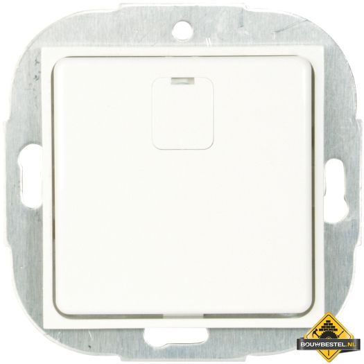 Opus 55 blinde afdekplaat 50 x 50 mm met tussenraam zonder krallen antraciet - zijdeglans