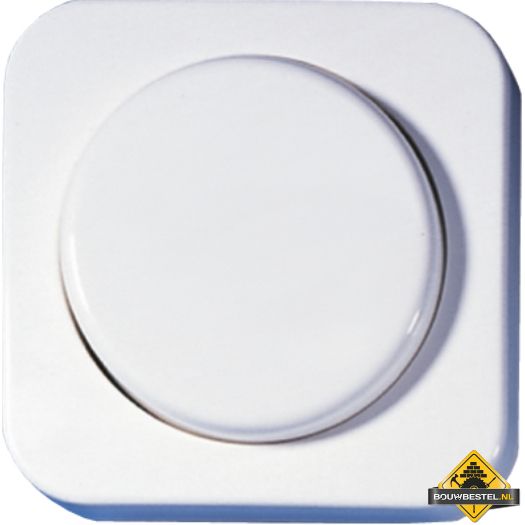 Opus 1 afdekking voor draaidimmer en potentiometer helder wit