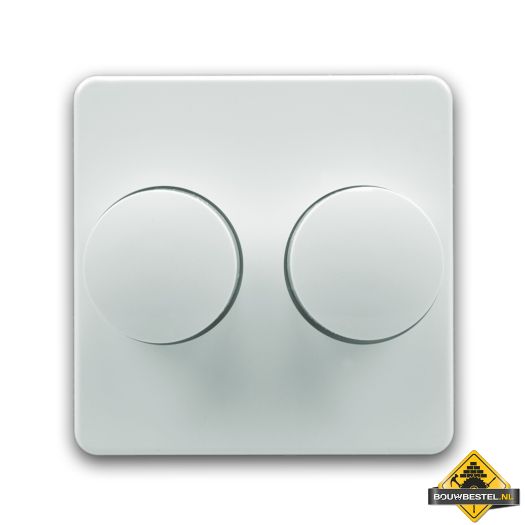 Opus 1 afdekking voor duo dimmer alpinewit