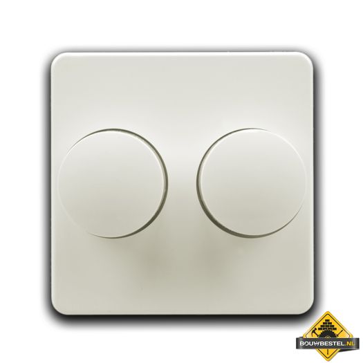 Opus 1 afdekking voor duo dimmer helder wit
